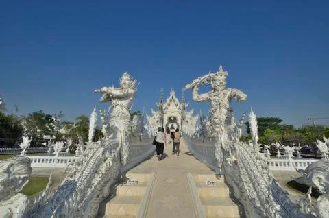 The White Temple Stock Photos