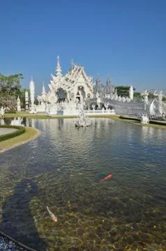 The White Temple Foto stock