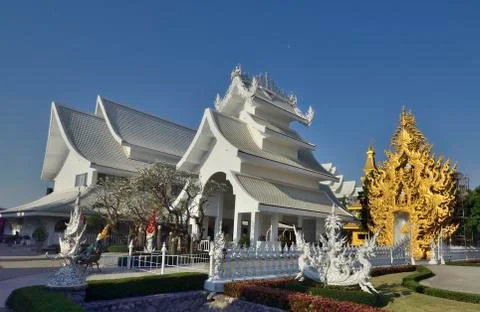 The White Temple Stock Photos