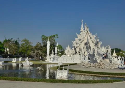 The White Temple Stock Photos
