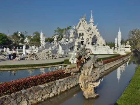 The White Temple Stock Photos