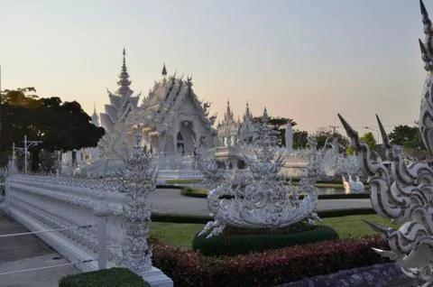 The White Temple Stock Photos