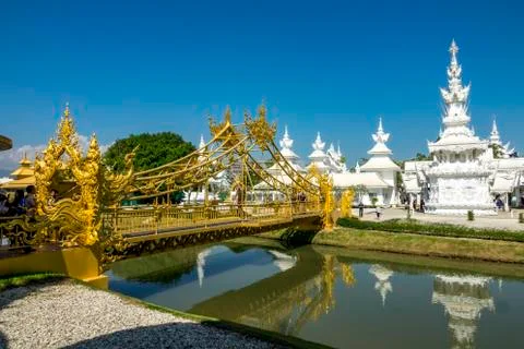 The white temple Stock Photos