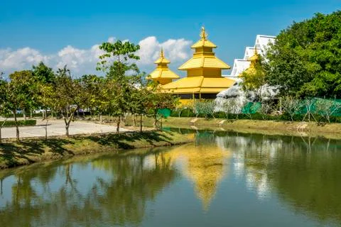 The white temple Stock Photos