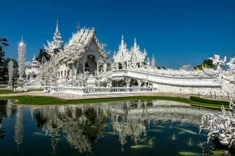 The white temple Stock Photos