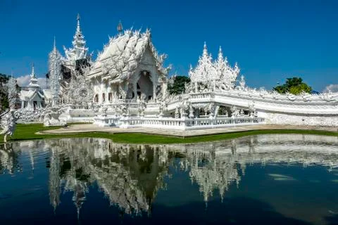 The white temple Stock Photos