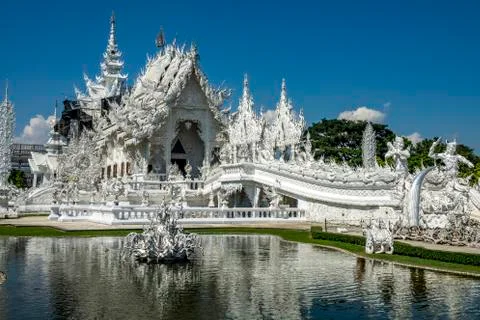 The white temple Stock Photos