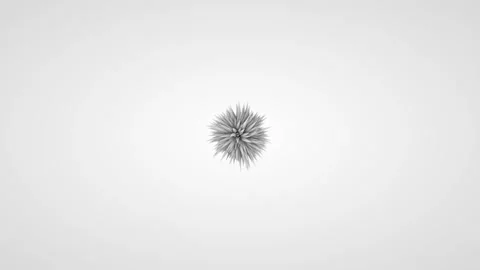 White tentacles spreading in all directions on a white background. Stock Footage 122139264