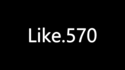 White text like 570 on black background number Stock Illustration