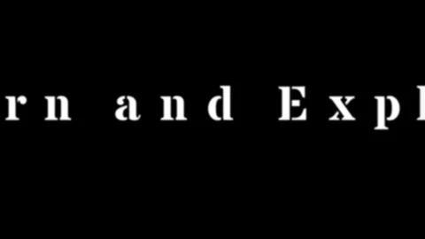 White text on black background. Minimalist typography design with high contrast. 스톡 동영상 340597541