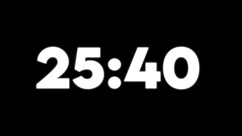 White Text Displaying 2540 on Black Background numbers Stock Illustration