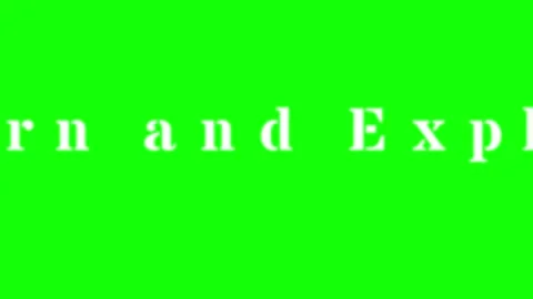 White text on green screen background. Animated typography overlay for video Stock Footage 340597545