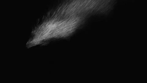 White text miss you with particle dispersion effect on a plain background Video stock 343576862