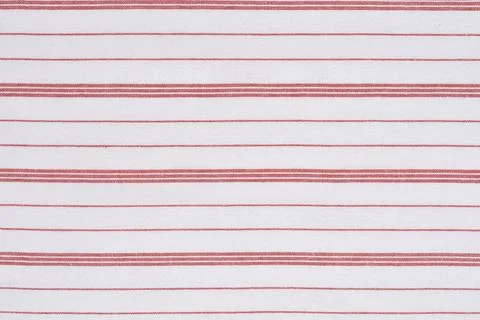 White Textile with Red Horizontal Stripes Pattern Stock Photos