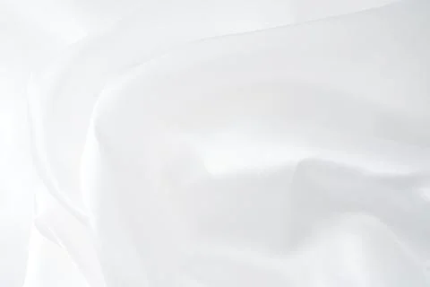 White texture, Close up background of white fabric background Stock Photos