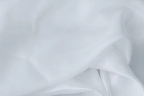 White texture, Close up background of white fabric background Stock Photos