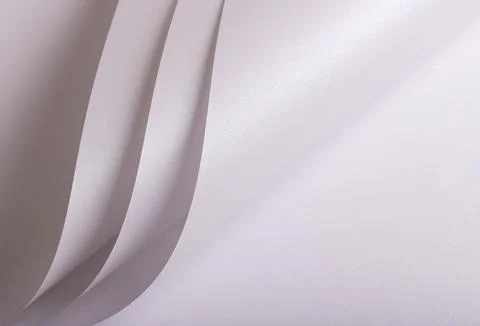 White texture with gradient and reflection Elegant wavy layout, curved stru.. Stock Photos