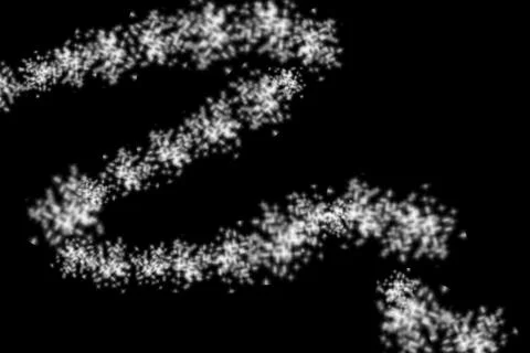 White texture isolated on a black background. White particles of white color  Stock Photos