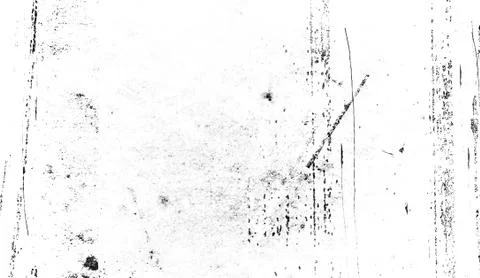 White texture of scratches, chips, scuffs, dirt on old aged surface. Isolated Illustrazione stock