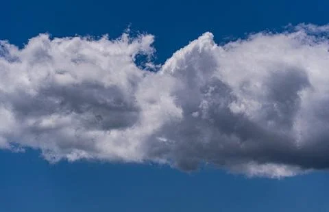 White textured clouds in the sky Stock Photos