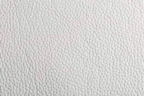 White Textured Leather Surface Background, Close-up of a white textured leath Stock Photos