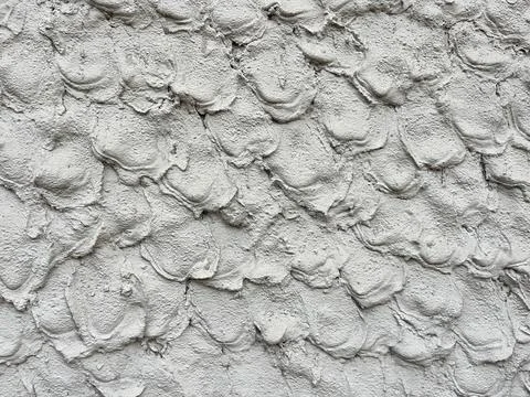 White Textured Plaster Wall Background with Abstract Pattern. Rough Concrete Sur Stock Photos
