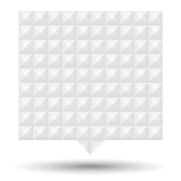 White Textured Speech Bubble Stock Illustration