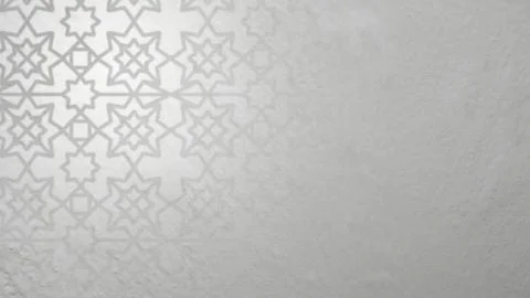 White textured wall background with an abstract geometric pattern shadow. E.. Stock Illustration