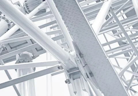 White theme abstract structure Stock Photos