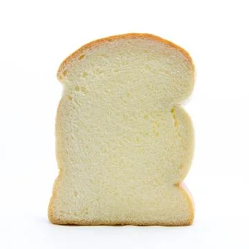 White thick fresh bread ingredient Stock Photos