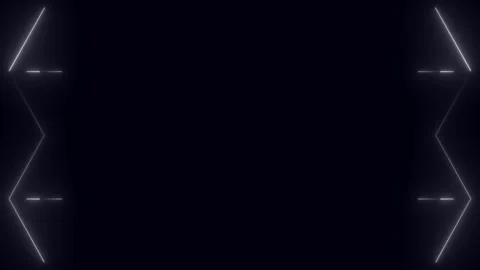 White thin neon lines background animation glowing with zigzag shape. Stock Footage 321377610