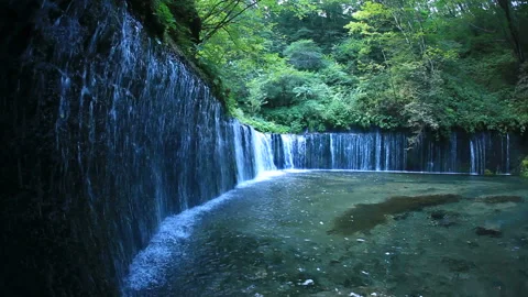 White Thread Falls Stock Footage 324893894