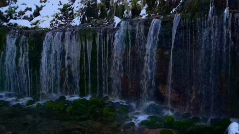 White Thread Falls Stock Footage 332753141