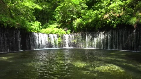 White Thread Falls Stock Footage 332787979