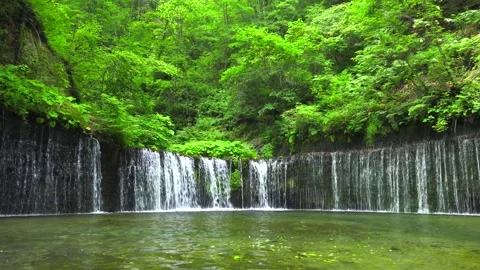 White Thread Falls Stock Footage 332788096