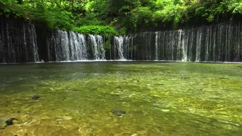 White Thread Falls Stock Footage 332788099