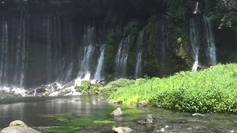 White Thread Falls Stock Footage 332791425