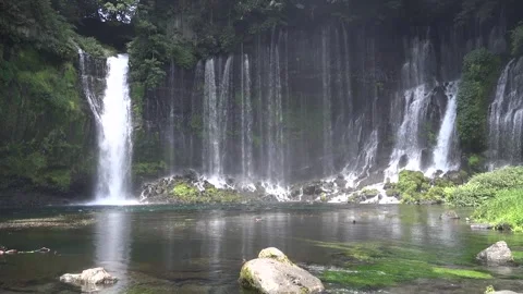 White Thread Falls Stock Footage 332791434