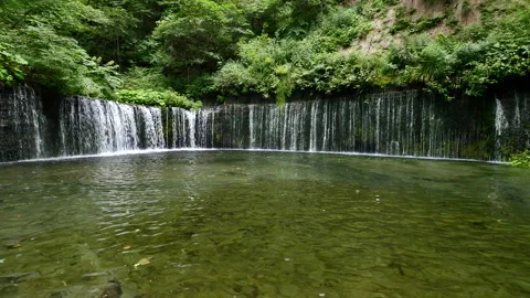White Thread Falls Stock Footage 332884173