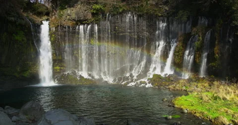 White Thread Falls Stock Footage 332904183