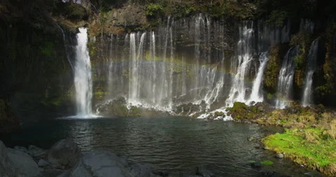White Thread Falls Stock Footage 332904398