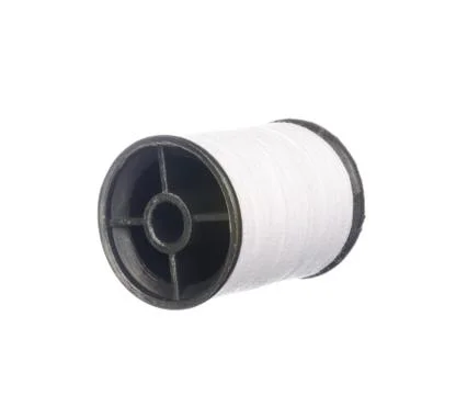 White thread isolated on white Stock-Fotos