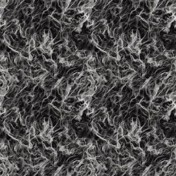 White threads of wool on a black background. Seamless monochrome illustrati.. Stock Photos