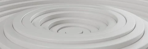 White three-dimensional wave-shaped dynamic background Vidéo 318940678