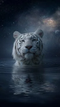 White tiger イラスト素材