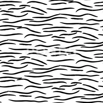 Tiger Stripes Seamless Pattern Vector Illustration Background For 