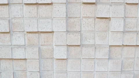 White tile background cubic pattern design stone Stock Footage 152430286