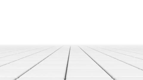 White tile flooring, architecture pattern texture background, 3d abstract ill Stock Illustration