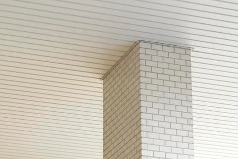 White tiled pattern and white ceiling pattern Stock Photos