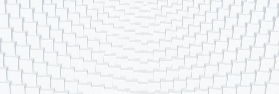 White tiled steps with central abstract walkway background Illustrazione stock